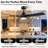 52inch Ceiling Fan with Light & Remote, High-Airflow 6-Speed Timer Dimmable LED Light Kit, Silent DC Motor Modern Matte Black Ceiling Fan with 5"&10" Downrods for Living Room Bedroom-1083487749-1083487748