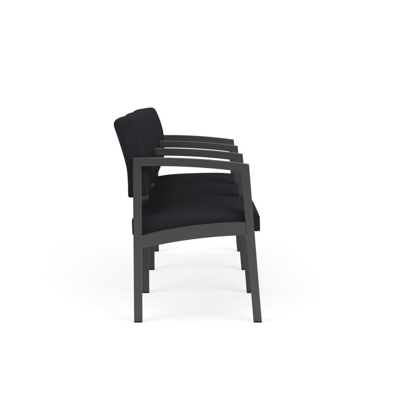 Structure en métal 3 places Lenox, Gris anthracite, Noir Patriot Plus - nettoyez le vinyle avec un lin