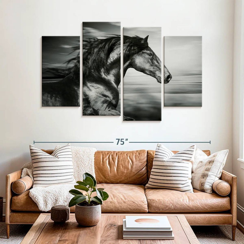 Thoroughbred, 42" H x 68" W