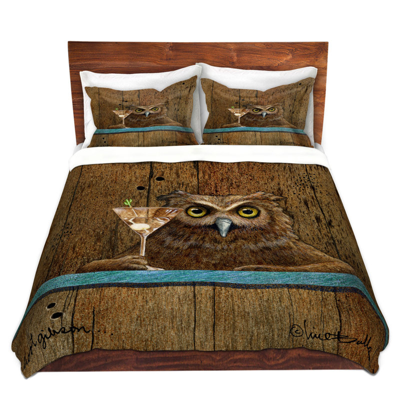 Ensemble de housse de couette hoot gibson, 1 housse de couette grand + 2 taies standards