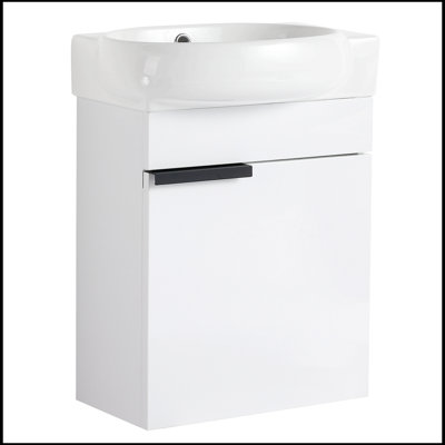 Rodrion 16.80'' Single Bathroom Vanity with Ceramic Top