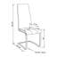 Set Of 4 Leatherette Upholstered Dining Chairs