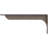 2"W x 16"D x 6 1/2"H Embrey Steel Bracket, Hammered Silver-89194596-64105829