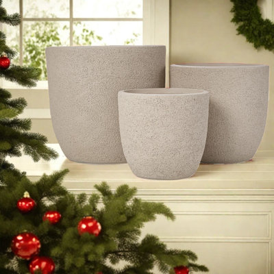 Space-saving Durable Mgo Modern Planters For Indoor Outdoor Use