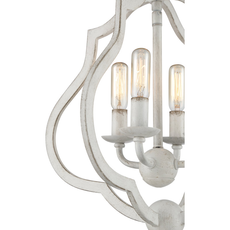 Borger Semi Flush Mount, Antique White