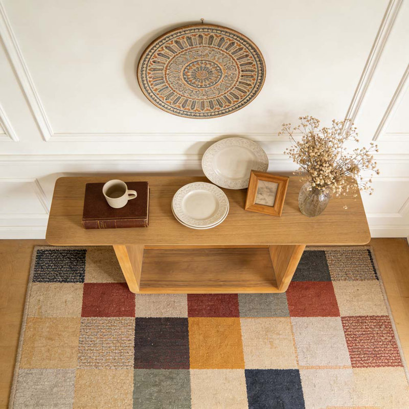 Console avec coins arrondis, Brun