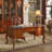 Walnut Rectangular Solid Wood Writing desk with drawers desk