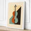 Geometric Violin Art Deco - Wrapped Canvas-927709930-927709933