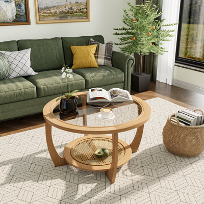 Boria Round Rattan Coffee Table