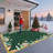 Christmas Area Rug Machine Washable Holiday Rug with Rubber Backing Non-Slip Low Pile Xmas Decorative Carpet, Stain-Resistant Merry Christmas Foldable Floor Covering-1475583838