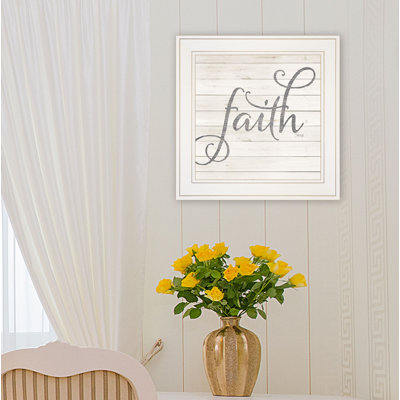 "Simple Words-Faith" par Marla Rae, reproduction d’art textuel sur papier