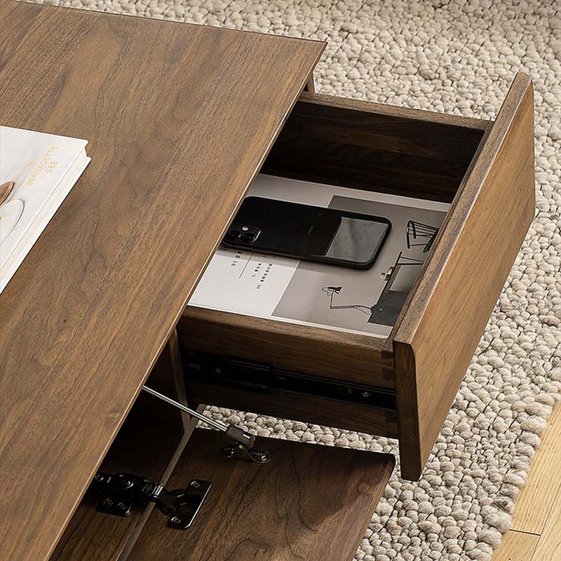 Black walnut all-solid wood coffee table