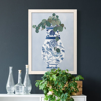 " Moonlight Vase IV " Painting Print