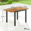 Outsunny Extending Garden Table Outdoor Dining Table 80/120L x 70W x 75H cm