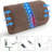 D-Shaped Gel Memory Foam Lumbar Support Pillow Dual-Layer Back Cushion for Recliner Sofa Chair