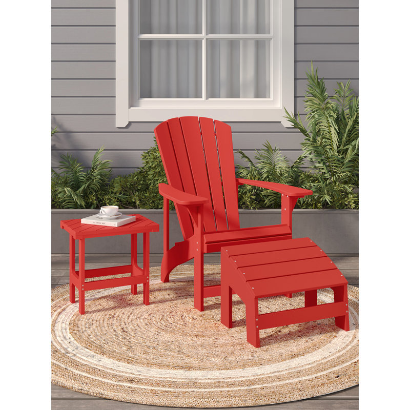 Table d'appoint Crystal Harbor, Rouge