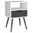 Nightstand With Superior Top, One Open Shelf, One Drawer, And Four Legs In Smokey Oak And White Finish-293239653