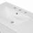 36" White Bathroom Vanity With Ceramic Sink Combo