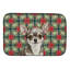 Tapis de séchage Chihuahua Christmas PoinsettIas