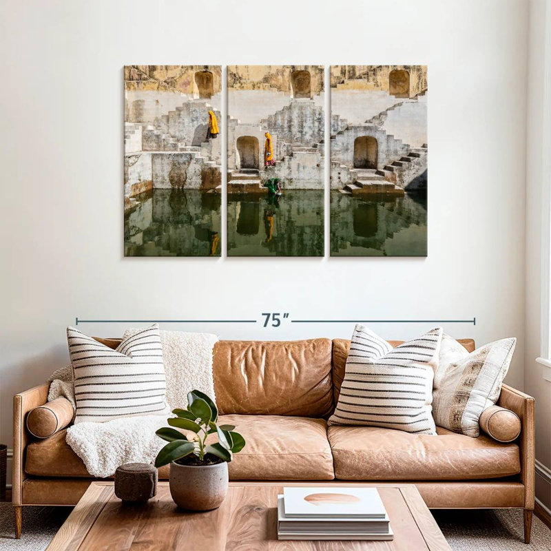 Lilie Jaipur Stepwell, 36" H x 57" W
