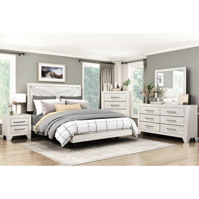 Très grand lit moderne avec finition en chêne gris poussiéreux, type à panneau, tête de lit et rails latéraux fournis pour la décoration de la chambre à coucher, construction en bois, sommier tapissier requis avec le lit design, est livré avec des composants complets, idéal