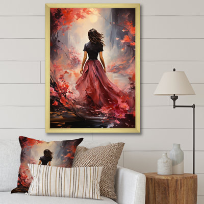 Portrait de femme bandi romantique rose