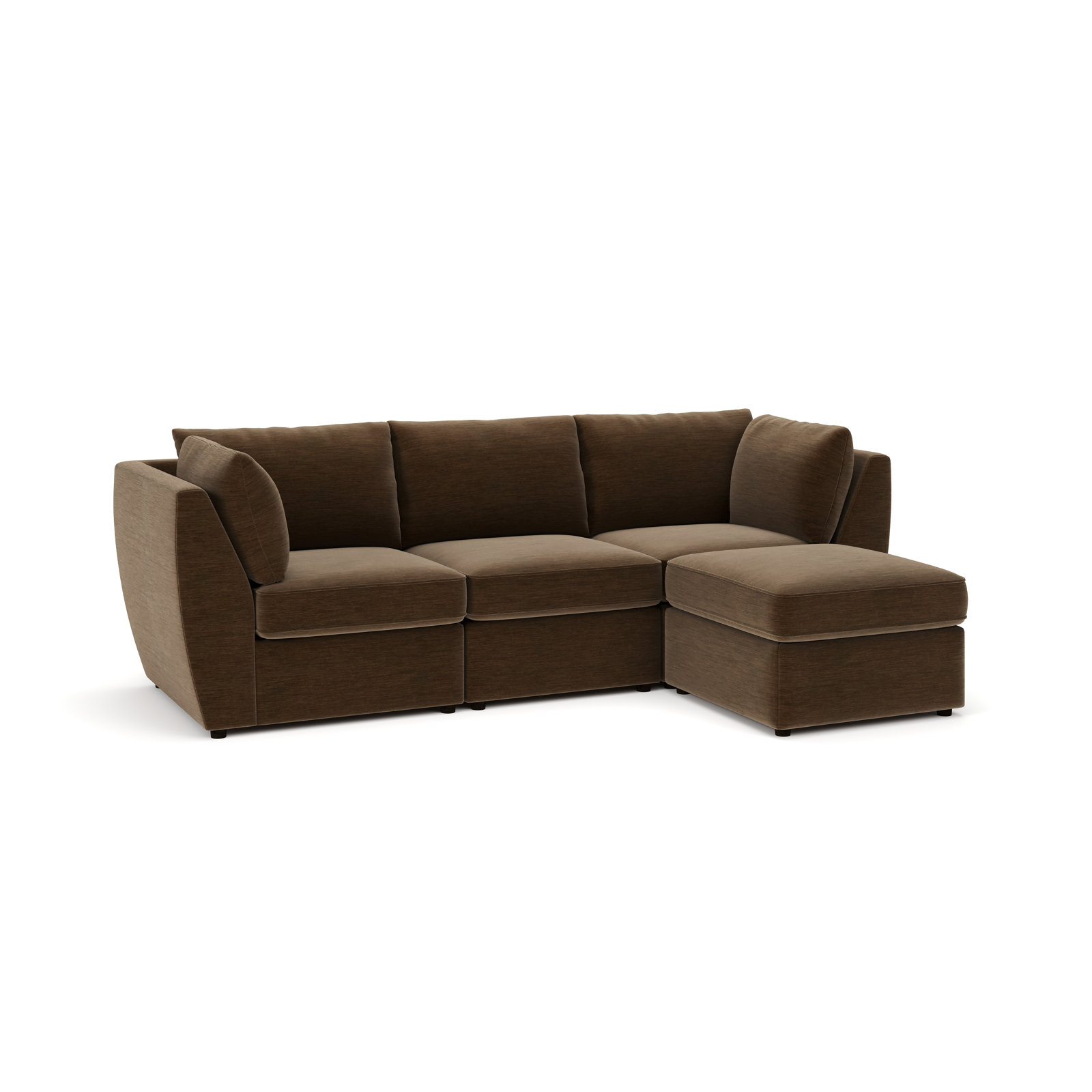 Caldwell 105" Modular Sofa, Evan Bark