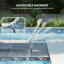 Chaise longue de piscine pliante, ensemble de 2 chaises longues de bronzage avec coussin, dossier inclinable à cinq positions pour la plage, blanc crème-531562743
