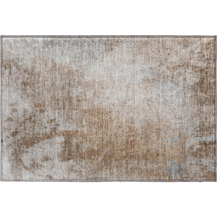 Premium Machine Washable Cerrito AMF562 Mocha Rug