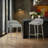Modern&Simple Design Counter Stools Set of 2 – Upholstered Seats, Chrome-Finished Base for Kitchen Island or Breakfast Nook-1281209931