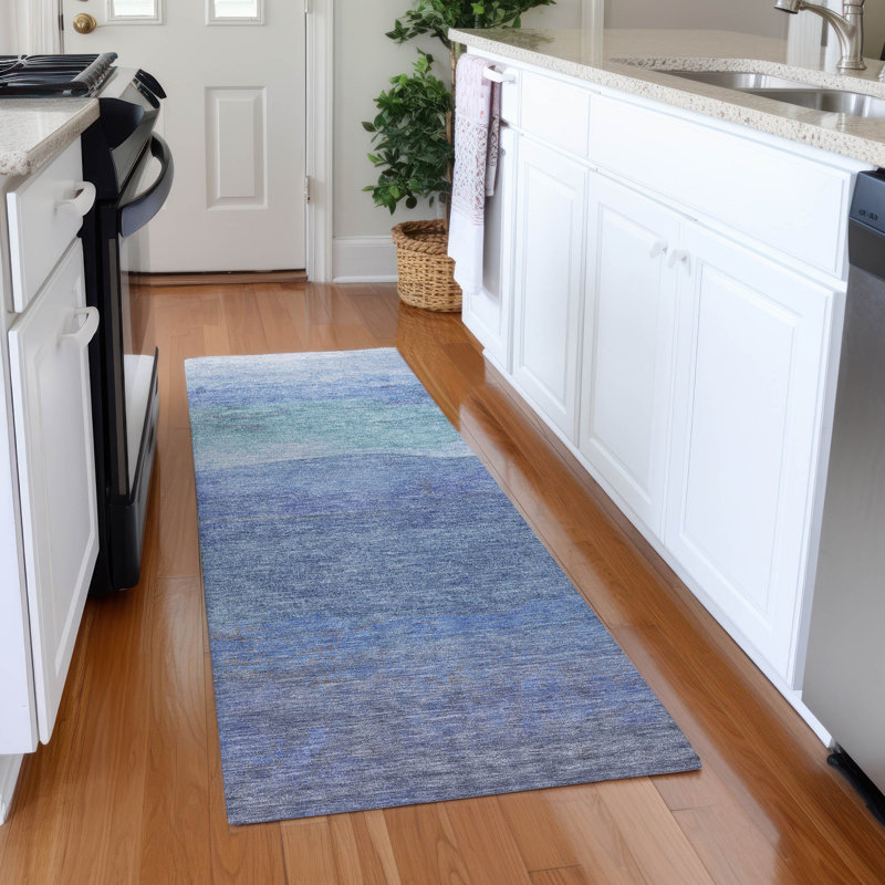 Premium Machine Washable Mehara AMF1699 Stripes Rug, Runner 2'3" x 7'6"