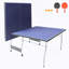Ensemble de table de ping-pong pliable et portable de 8 pieds pour les jeux d'intérieur et d'extérieur