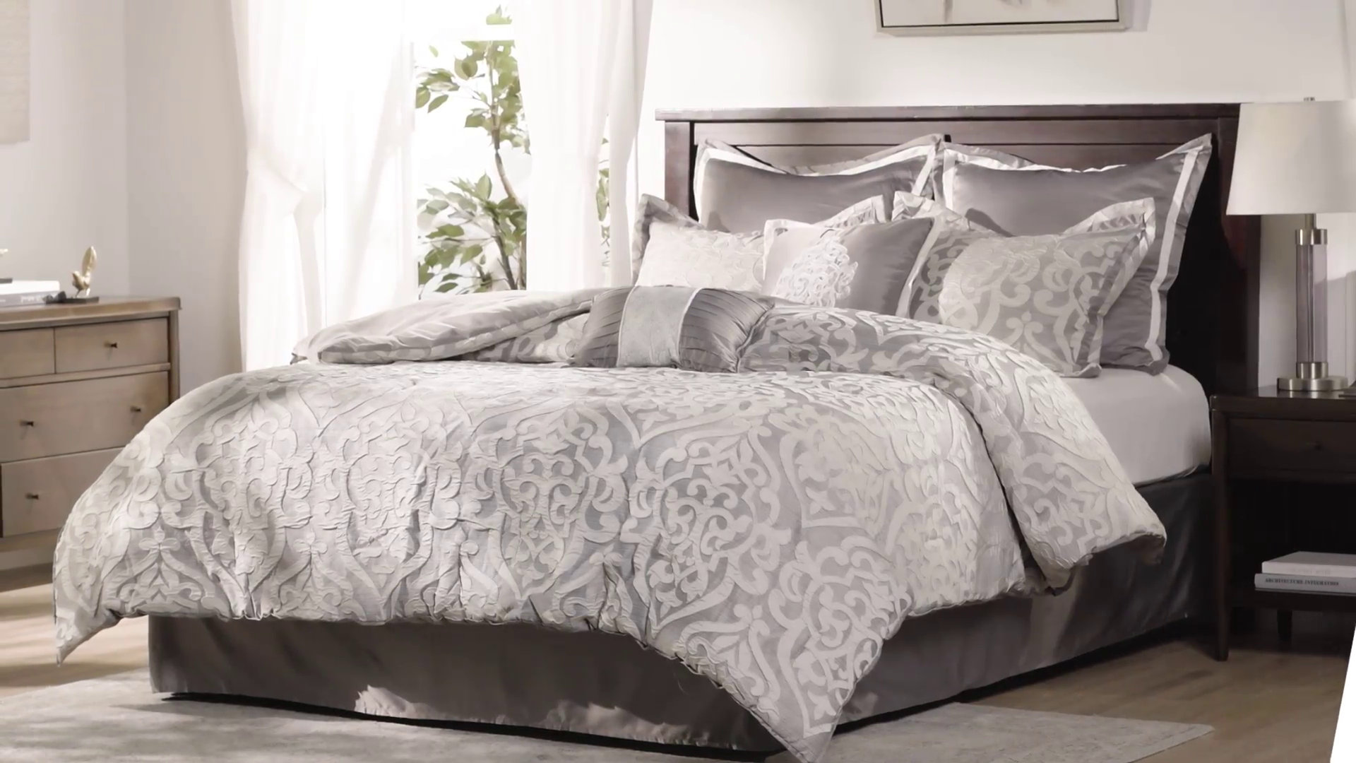 Madison Park Odette Jacquard 8 Piece Comforter Set & Reviews | Wayfair