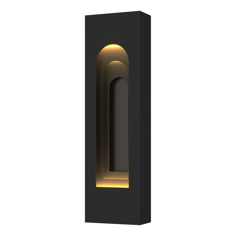 Procession Arch Aluminum Outdoor Flush Mount, 27.5" H x 8" W x 3.9" D, Coastal Black, Coastal White