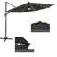 Rosell 132" Lighted Cantilever Umbrella-1874627533