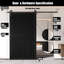 Porte de grange verticale à rayures verticales non assemblée et non assemblée 42 po x 84 po Homacer-122874837