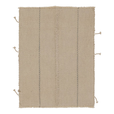 Rez Kilim Area Rug in Beige, Gray