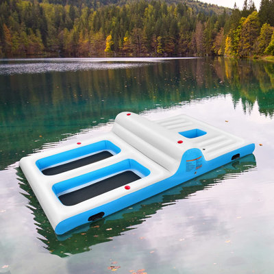 Addisen Plastic Rectangle Inflatable Pool 66cm H x 366cm W x 197cm L