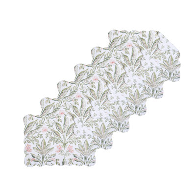 Ensemble de 6 napperons de courtepointe Lana Palms