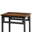 Table de bar rustique brun 5 pièces - Panneau de particules et métal, conception structurelle solide, idéale pour les petits espaces, capacité de charge de 350 lb avec tabourets hauts, fabrication industrielle, zones d'assemblage facile