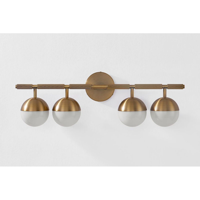 Enson 4 Light Bath and Vanity, Patina Brass