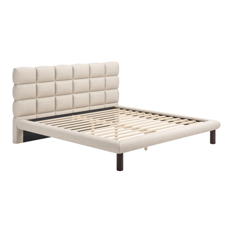 Lit Placid beige, Très grand lit