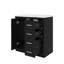 Ensemble de meuble-lavabo autonome 36 po avec lavabo en céramique 36 po et 3 tiroirs spacieux-792708086-792708072