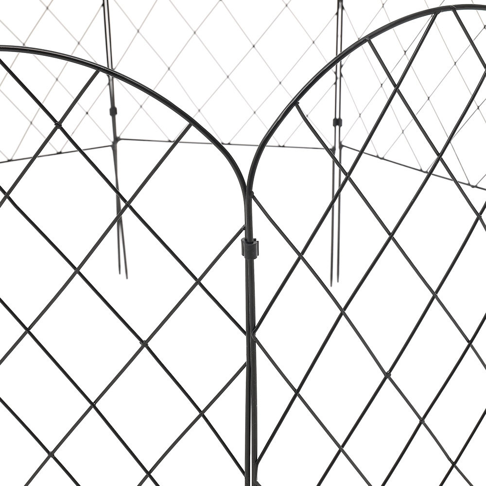 Briggette 42cm H x 31cm W Metal Fencing with 10 Panel(s) Included