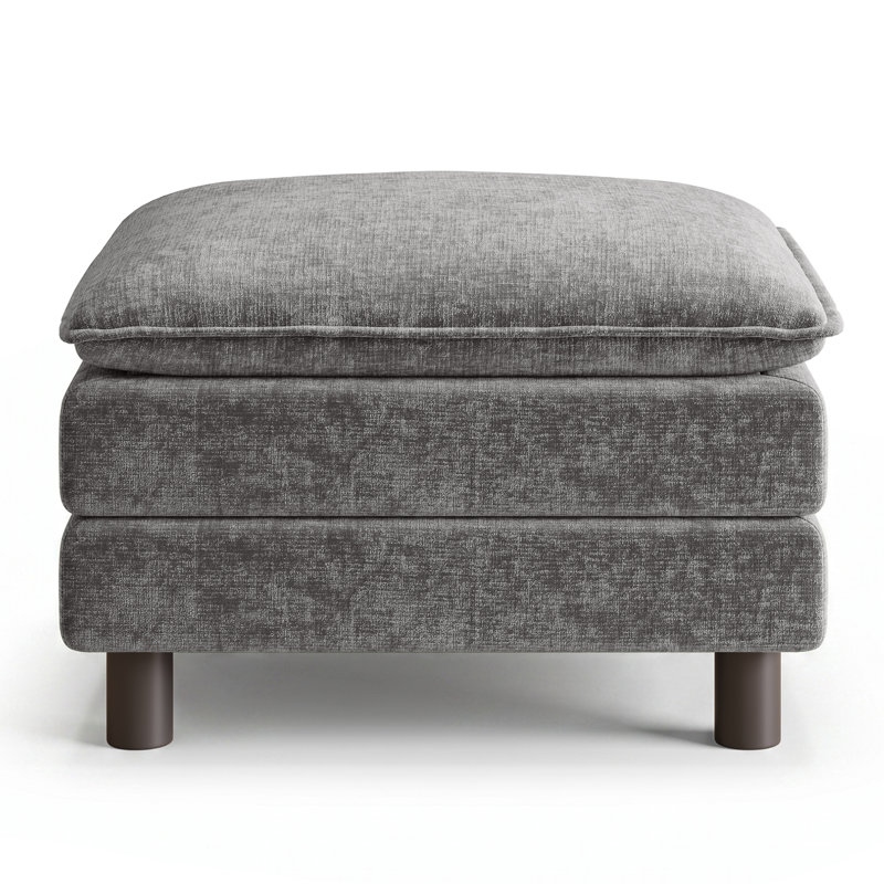 Repose-pieds modulaire en chenille 31 po Arale, Gris