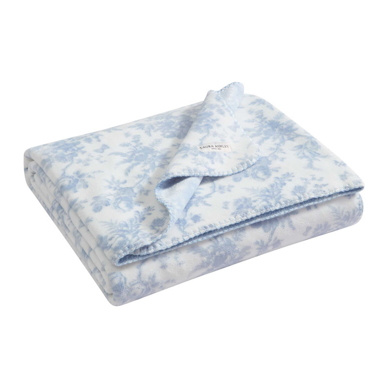 Jeté Laura Ashley Bedford, Bleu Bedford
