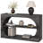 55" Farmhouse Console Table,3-Tier Large Capacity Long Entryway Table Sofa Table with Oval Hollowed Out-924722118
