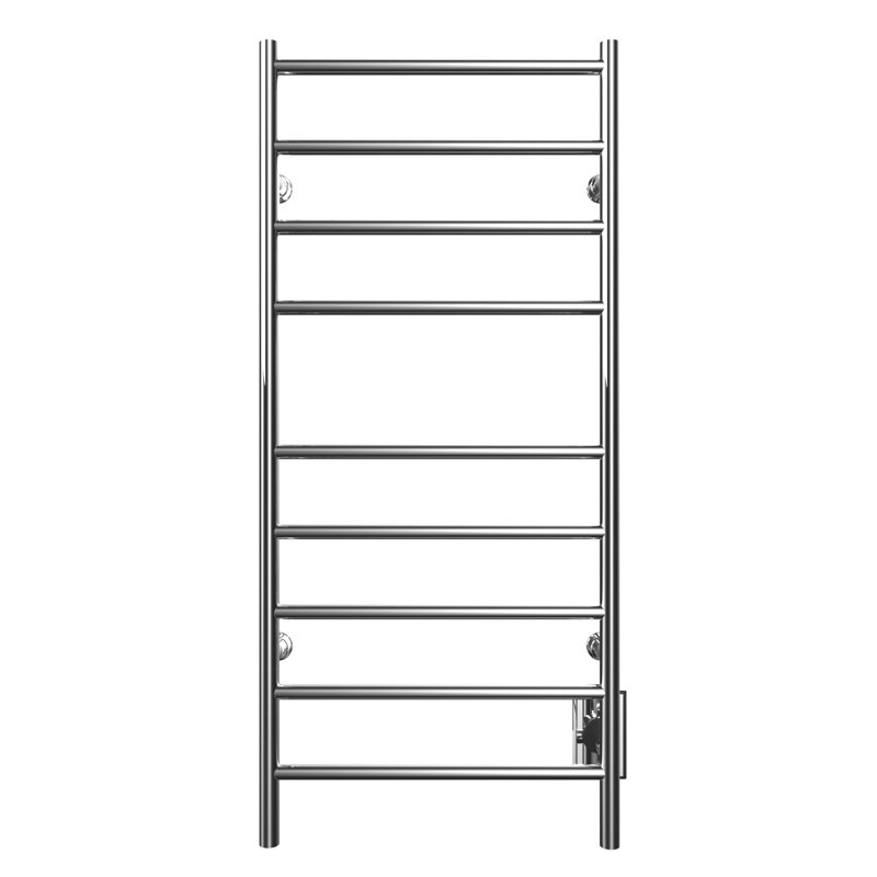 Chauffe-serviettes électrique mural en acier 18 po x 40 po Kontour Linear , H 40 po x l 18 po x P 4 po, Chrome, Câblé