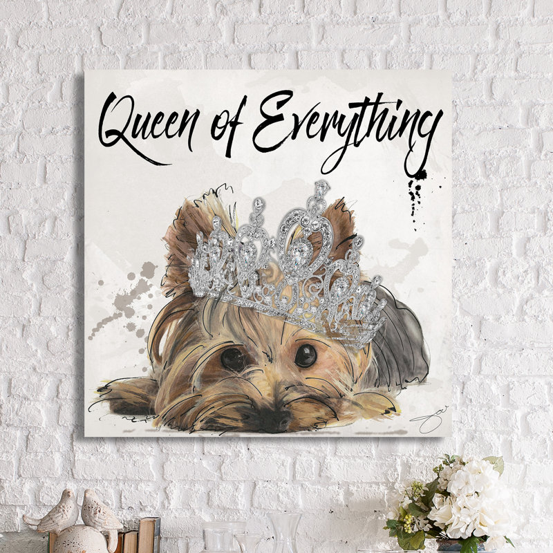 «Queen of Everything», impression, H 24 po x l 24 po x P 1,5 po, Toile tendue
