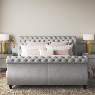 Matos Upholstered Sleigh Bed